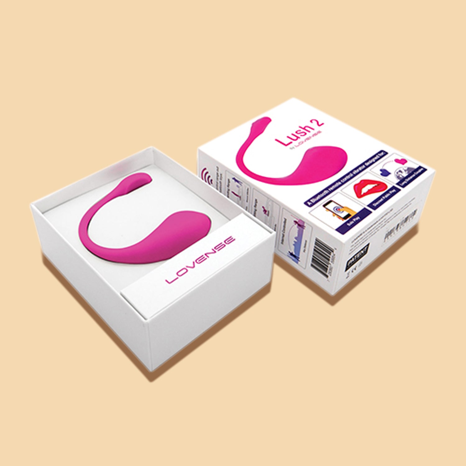 Lovense Lush 2.0 - Remote Control, Sound Activated Vibrator Mivaness Lovense Lush 2.0 - Remote Control, Sound Activated Vibrator Mivaness